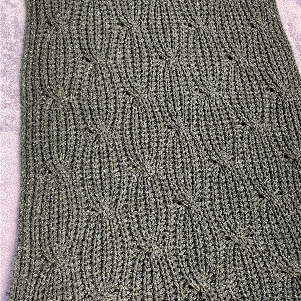 New Gentryportofino Chunky Knit Scarf Green Oversized Unisex
